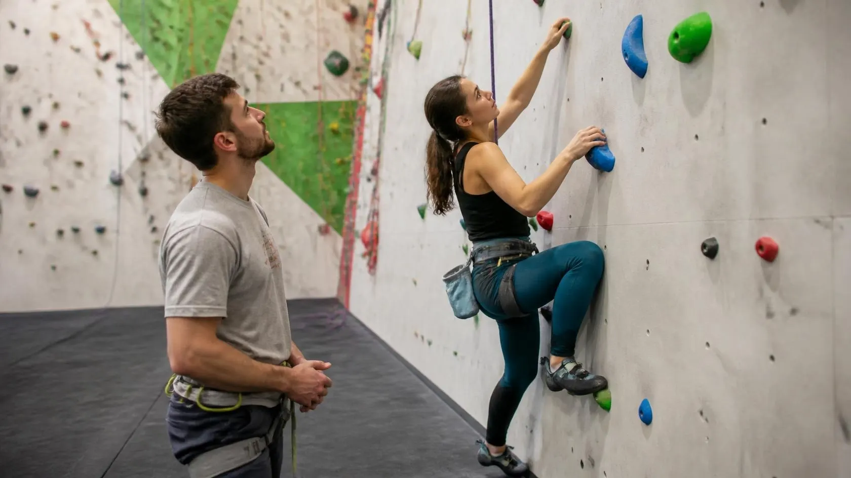 Sports Climbing Center for Beginner Training